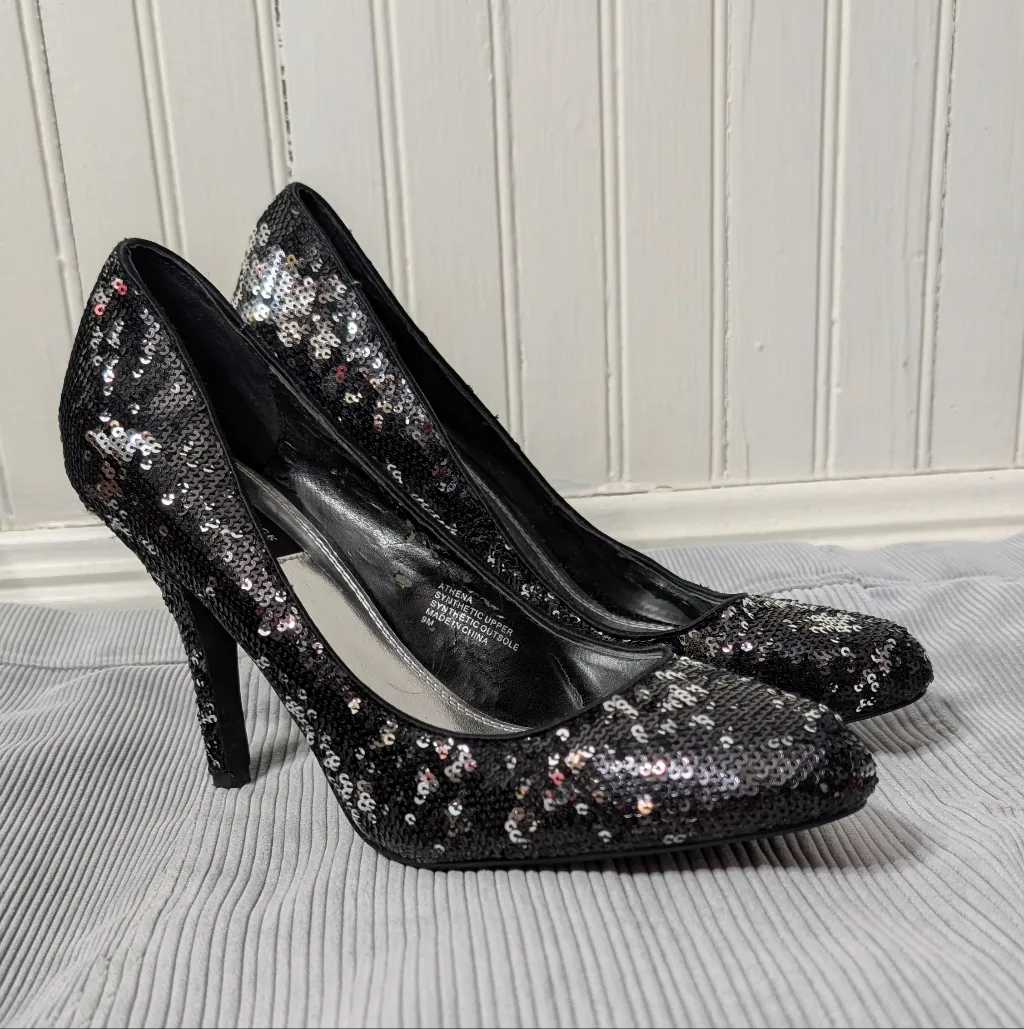 White House Black Market sequin heels - Image 2