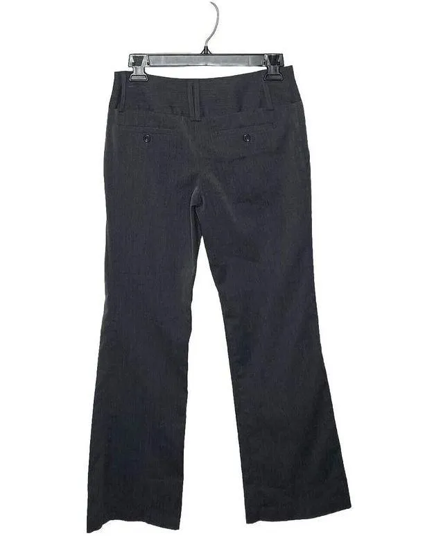 Tracy Evans Wide Leg Grey Gray Dress Pants Career Sz 1 Juniors Zipper Belt loops - Image 2