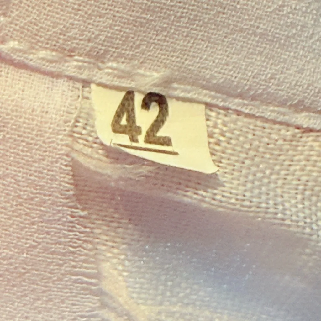 Salwar Style Pants with a Drawstring in White Size 42 - Image 3