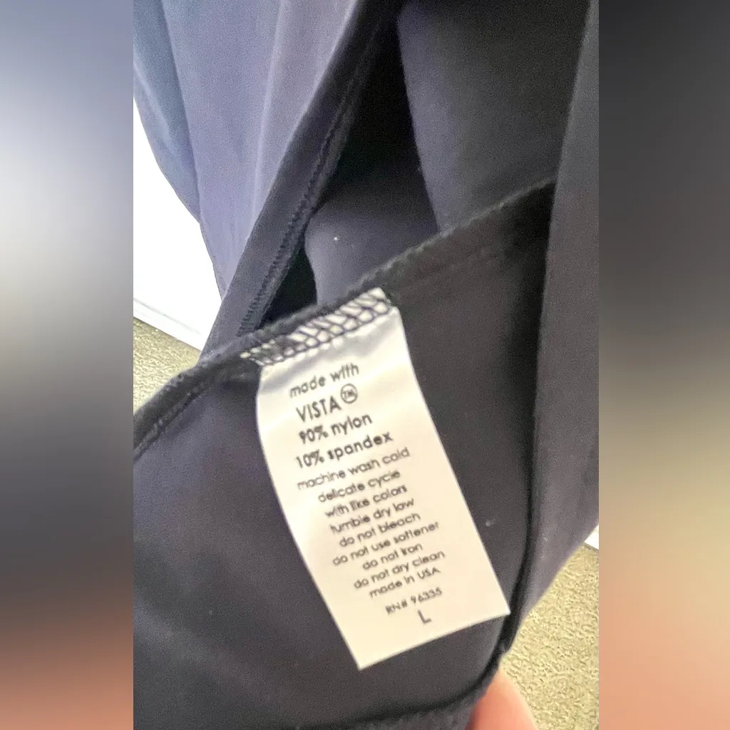 Susana Monaco Midnight Navy Slit Midi Dress Large NWT Evening Cocktail Party - Image 9