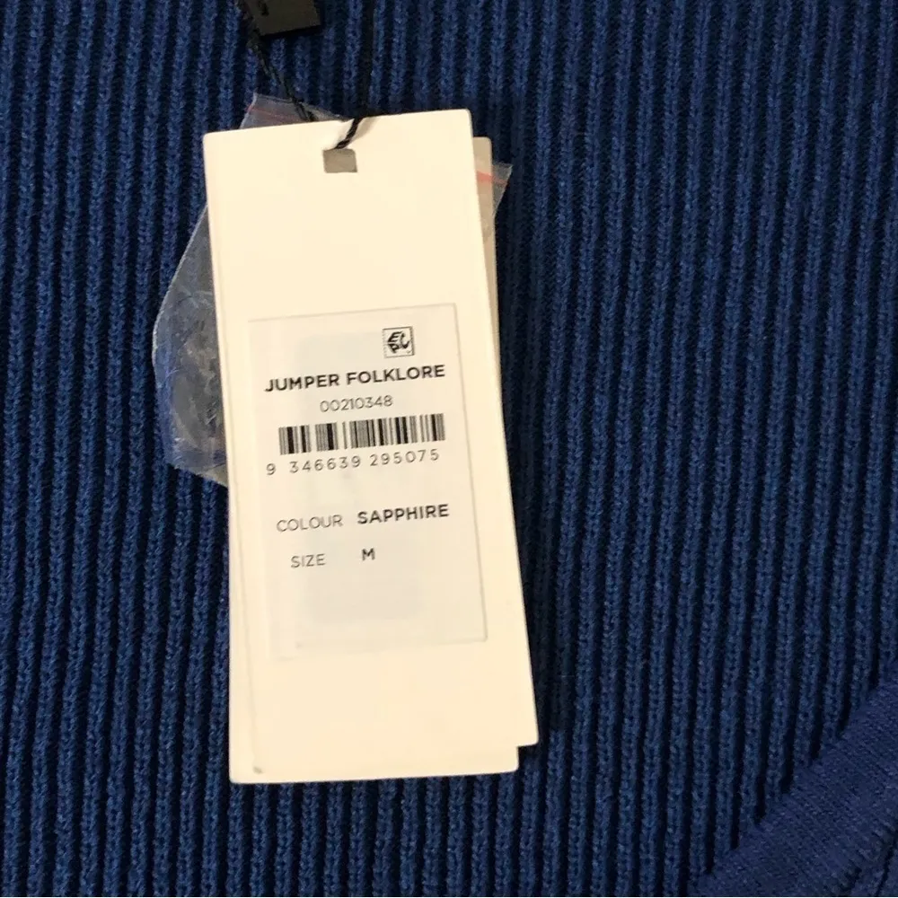 City Chic new with tags blue pullover scoop neck oversized sweater medium 8 10 - Image 10