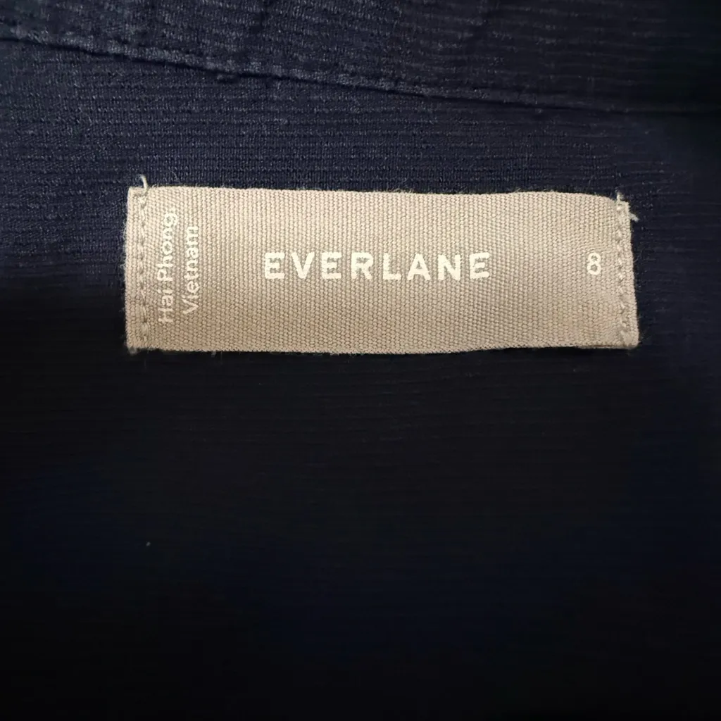 Everlane The Cotton Weave Striped Short Sleeve Romper - Image 5