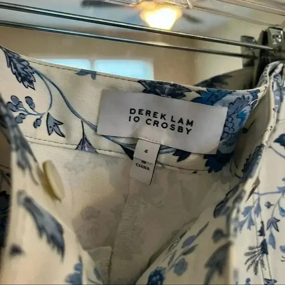 10 Crosby Derek Lam Floral Pants - Image 3