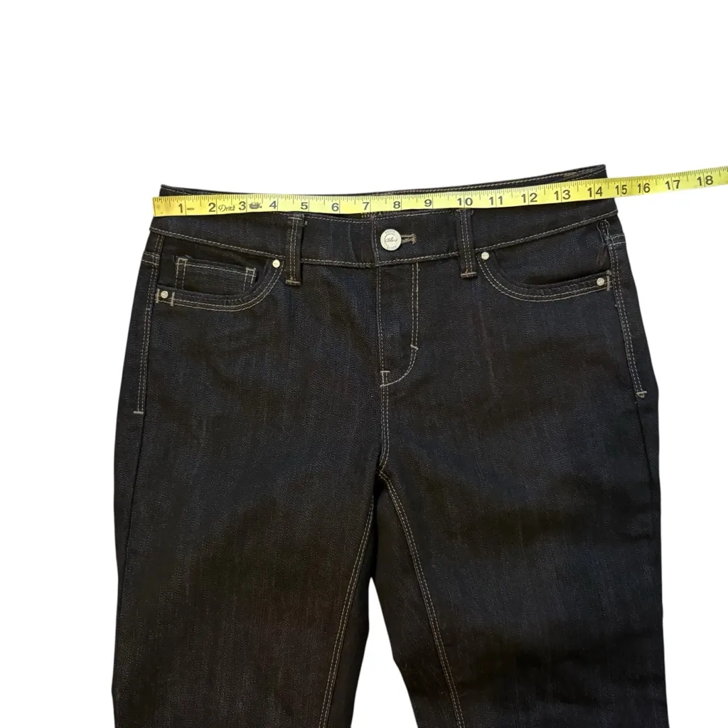 NWT, White House Black Market The Original Black Bootcut Blanc Denim, Sz 2 Short - Image 9