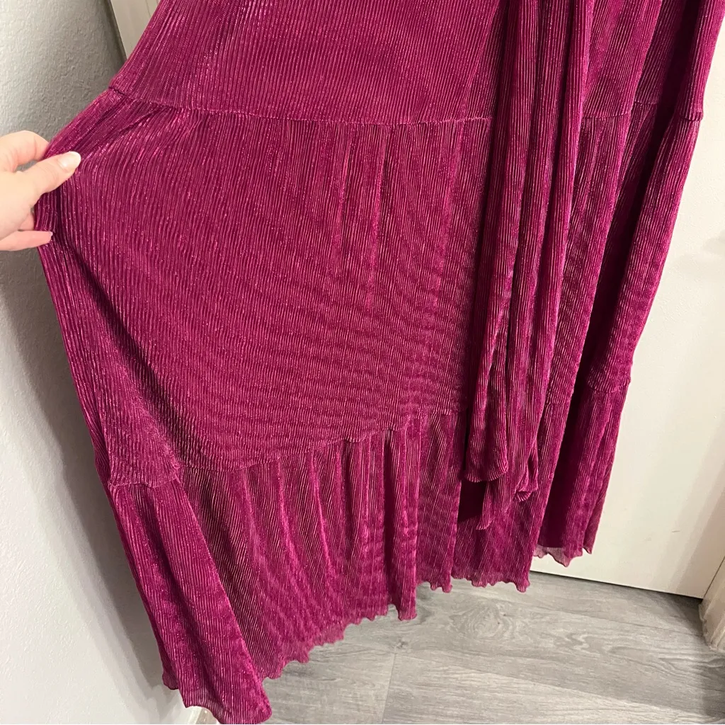 New Tularosa Jainey Maxi Dress in Deep Fuchsia Size Large - Image 4