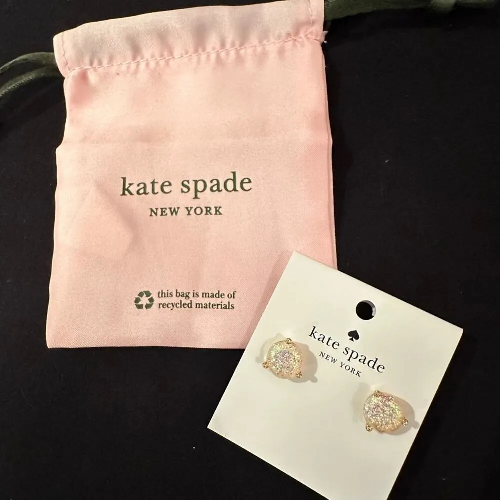 Kate Spade Rise And Shine Glitter Studs - Opal Glitter - Image 4