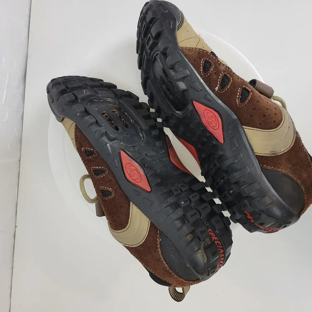 Specialized Taho Women's Shoes 8.5 Brown Cleats Lace Cycling Sportswear 6127 - Image 3