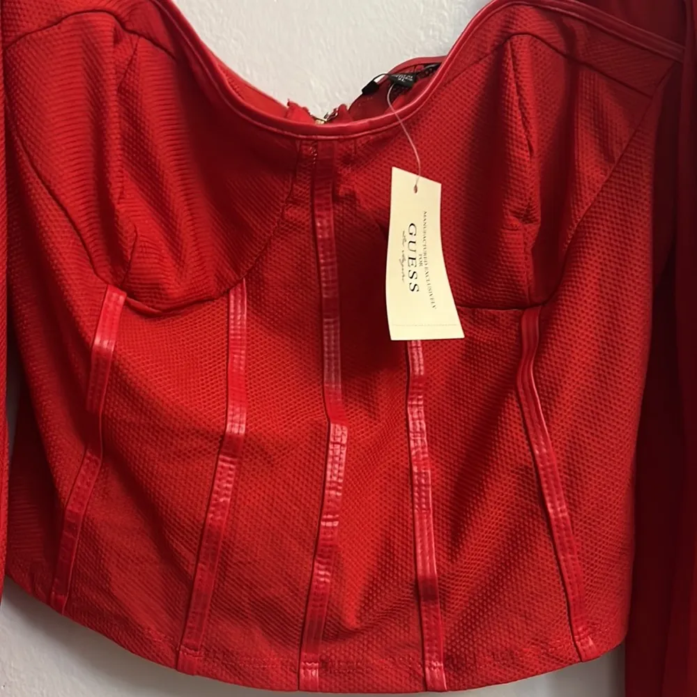 Guess NWT  Bustier Crop Top XL - Image 4