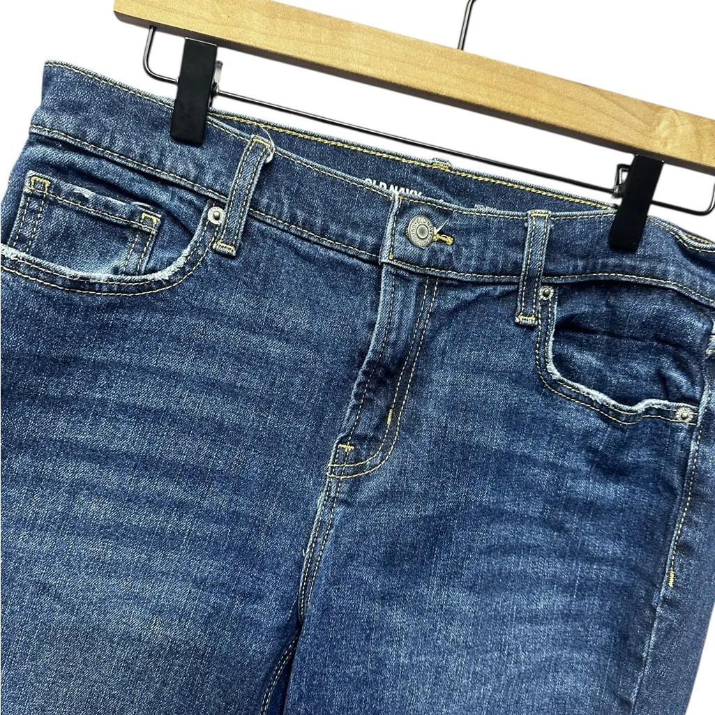 Boyfriend Cuffed Mid-Rise Denim Size 6 Old Navy - Image 5