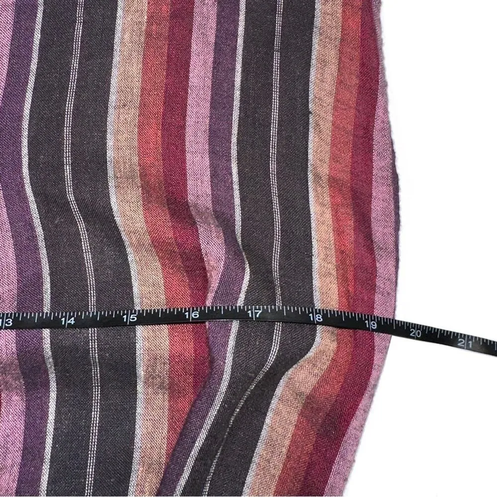 Rails Lucca Brava Stripe Linen Blend V-Neck Mini Dress SMALL - Image 6