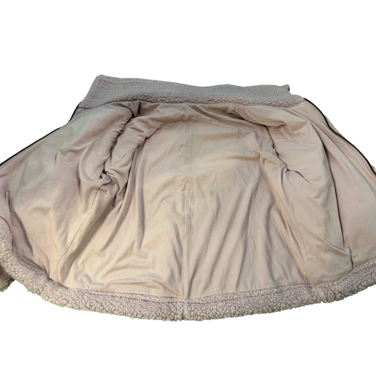 Rare lululemon Cinchable Fleece Zip-Up Jacket Pink Peony, 8 Cozy Teddy Sherpa - Image 8