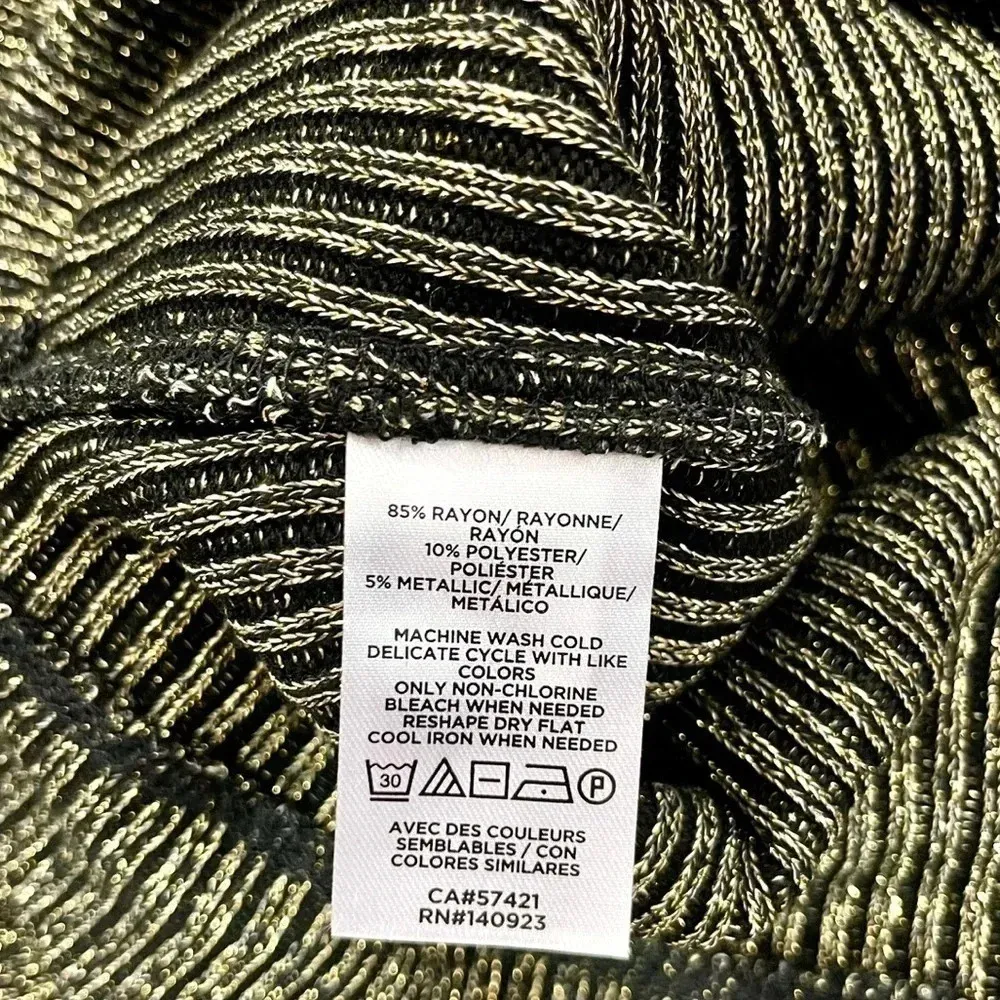 NWT LOFT Metallic Shimmery Mock Neck Sweater - Image 4