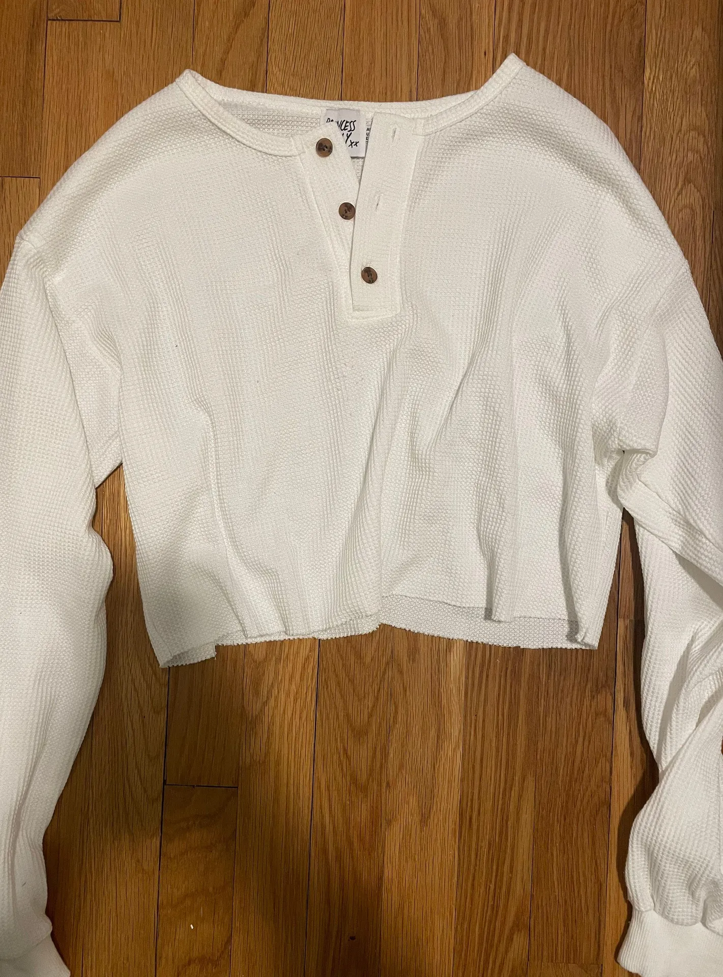 Princess Polly White Henley tee - Image 2