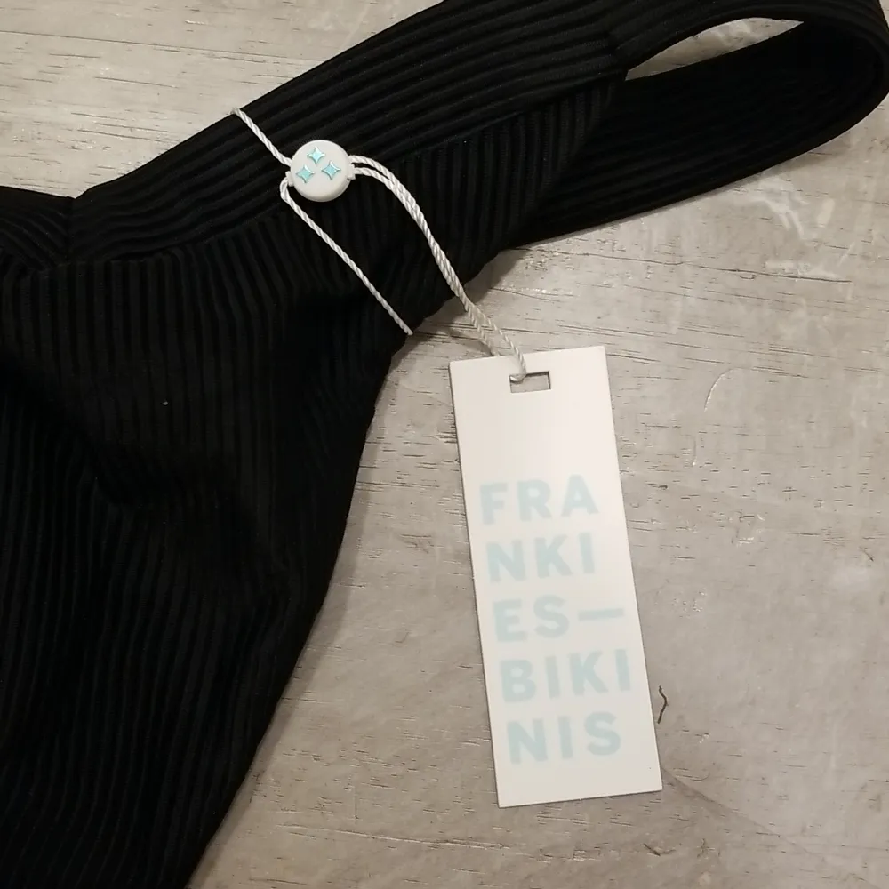 💕FRANKIE'S BIKINIS💕 Grace Cheeky Ribbed Bikini BOTTOM ~ Black XL NWT - Image 11