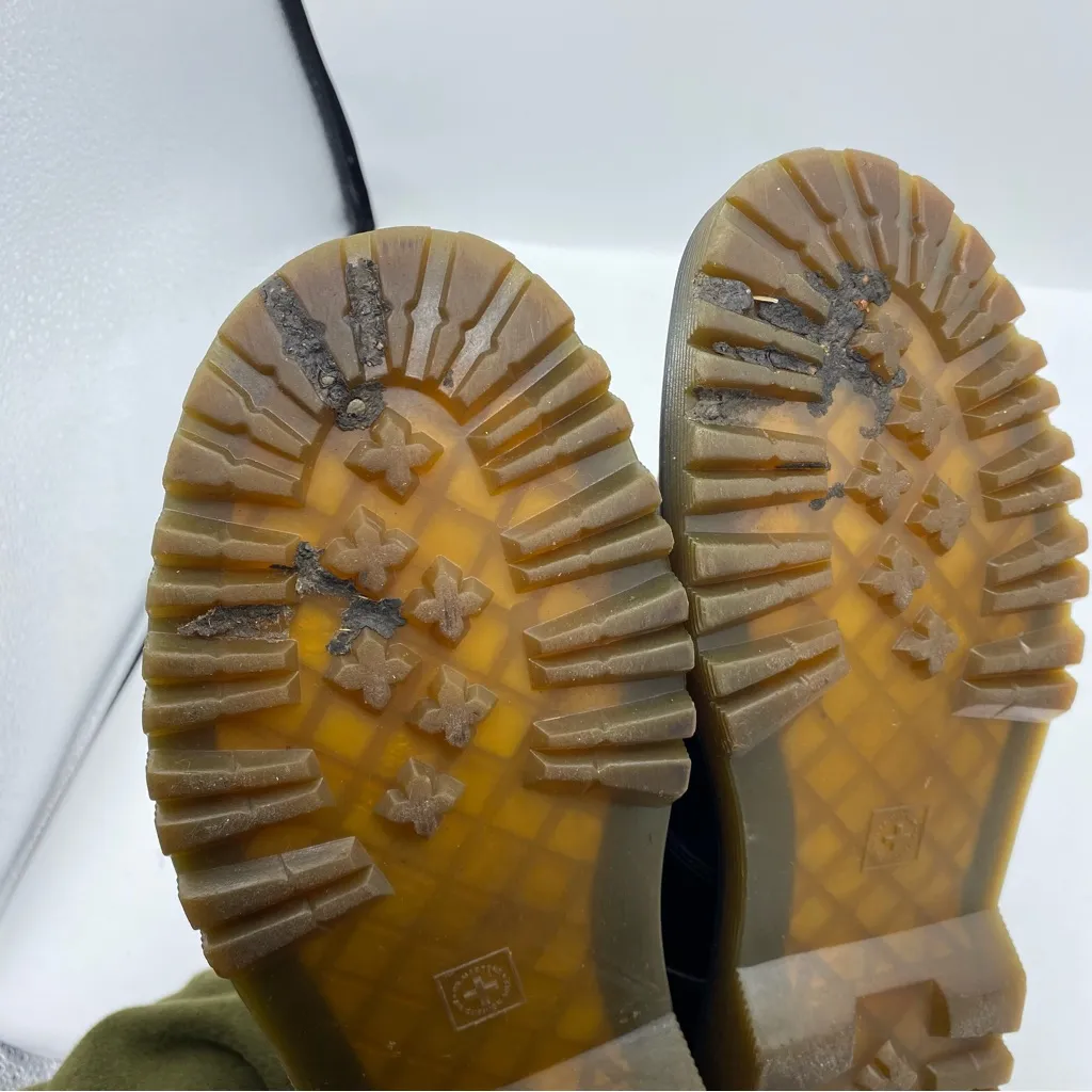 Dr. Martens Kent Classic Black Leather Lace-Up Shoes Mens size 8 womens 9 grunge - Image 7