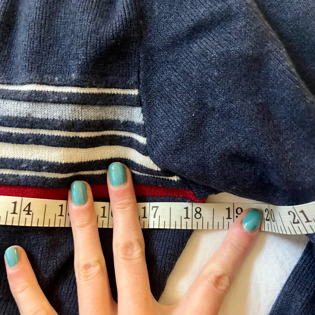 Marine Layer Deep Blue Knit Pullover - Image 5