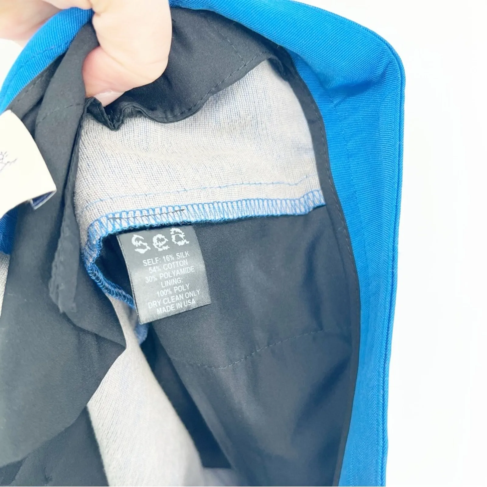 Sea‎ New York Silk Blend Stripe Detail Trousers 0 Blue - Image 9