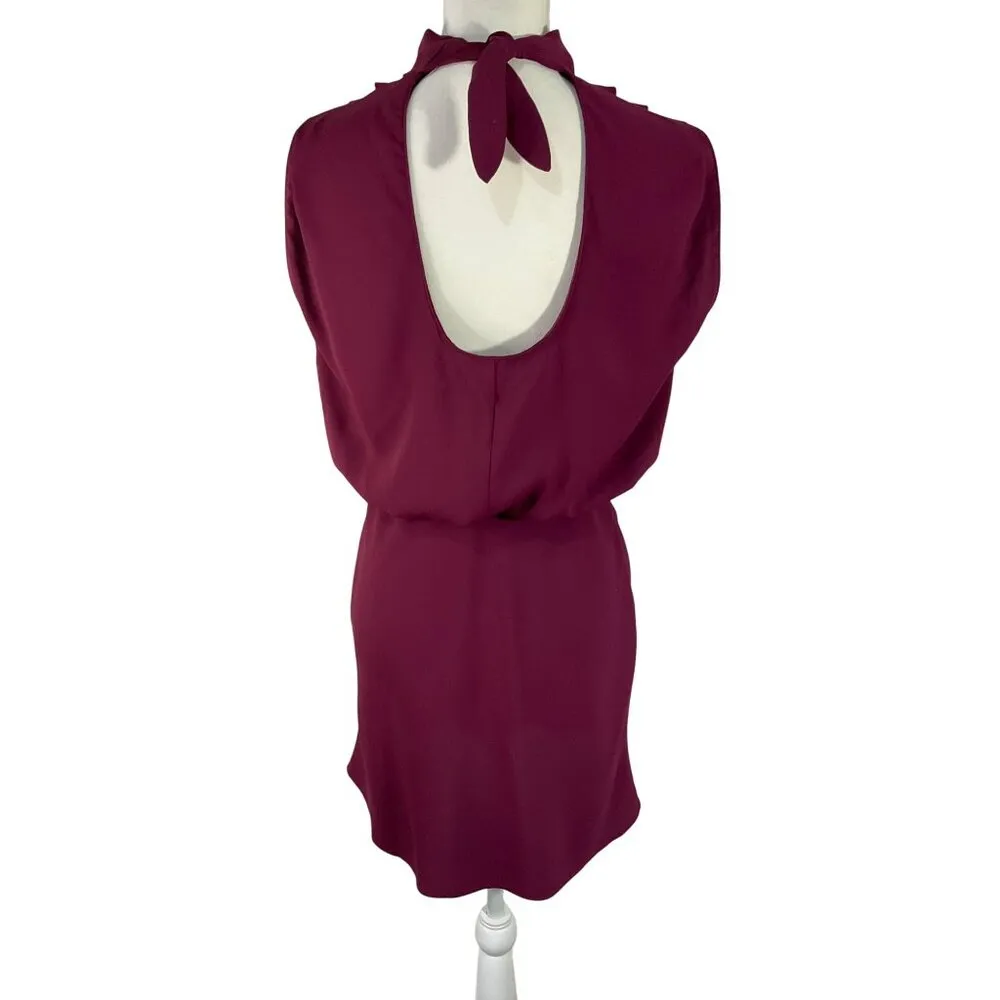 Amanda Uprichard Franny Mini Dress in Aubergine XSmall New Womens Blouson - Image 6