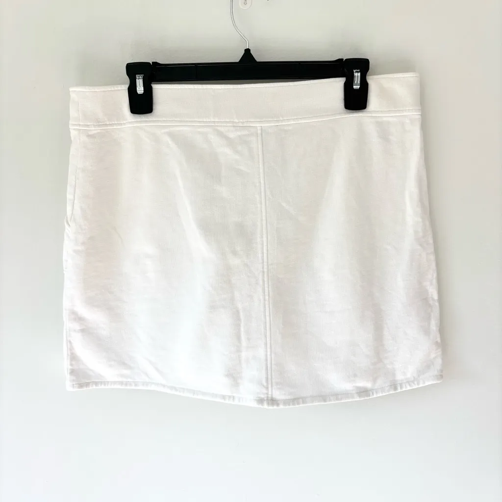 Lacoste White Athletic Cotton Mini Skirt Activewear Golf Tennis Preppy - Image 5