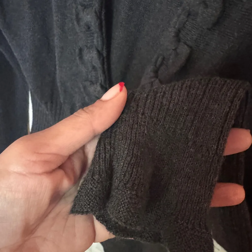 NIC+ZOE Charcoal Cardigan Sweater - Image 4