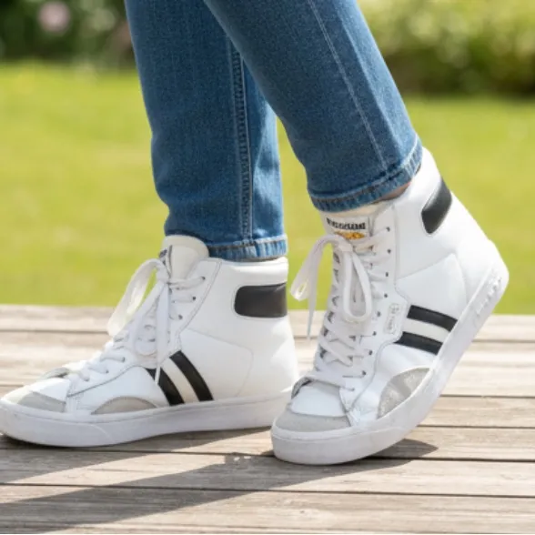 Polo Ralph Lauren Sneakers Sz 5.5 High Top Signature Logo Classic Gervin - Image 9