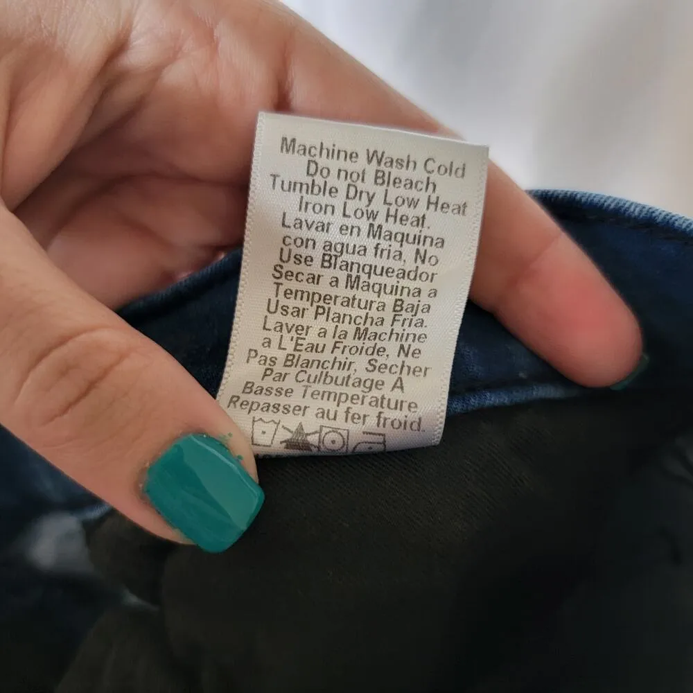 Current Elliott Dark Wash Indigo High Rise USA Made Ankle Skinny Jeans Size 26 - Image 12