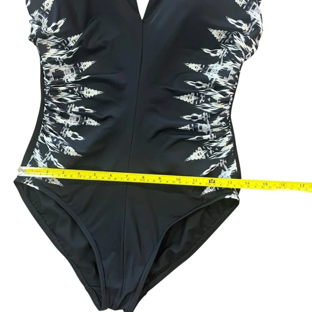 Miraclesuit Labyrinth Temptress Black Swimsuit Womens No Tag Size Resort Island - Image 12