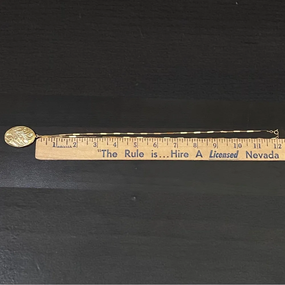 Vintage Lilian Vernon Art Noveau Lily Flower Gold - Image 7