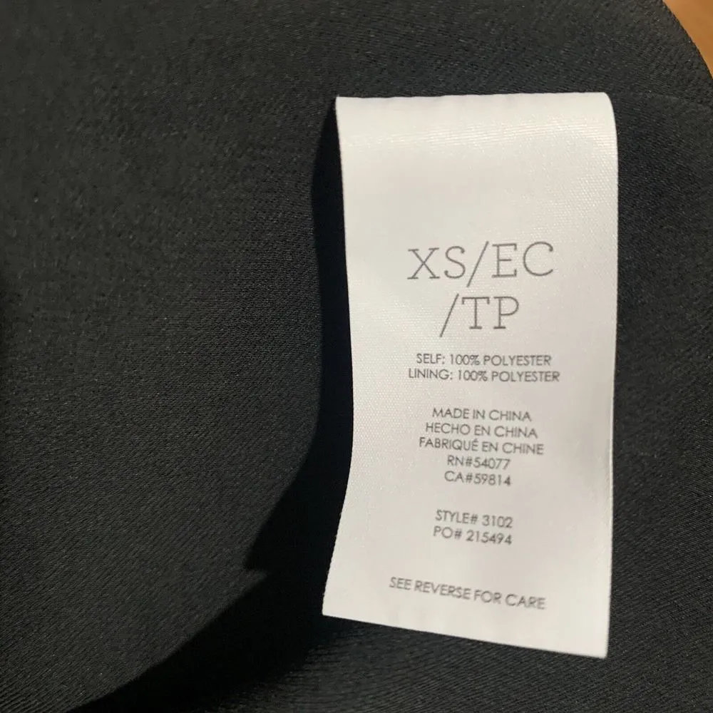 CAbi Style #3102 Tunic Dress Harlequin Size XS Black Purple Diamond Pattern - Image 6