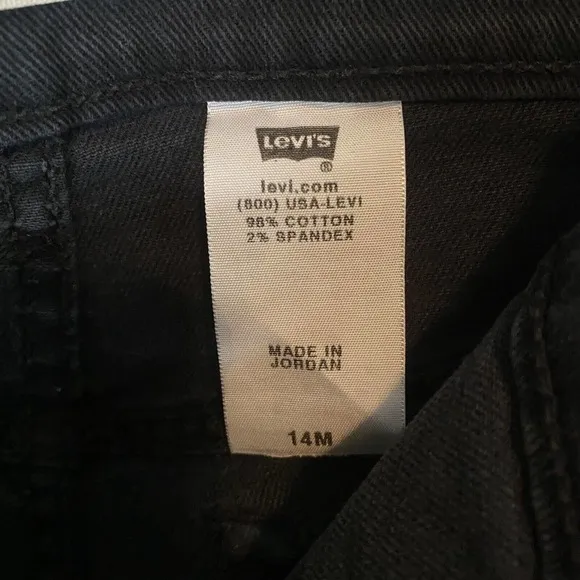 Levi's 550 Relaxed Boot Cut Women 14M Black Cotton/Spandex Jeans‎ - Image 3