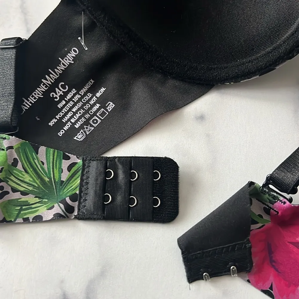 Catherine Malandrino Push Up Bra, Size 34C, Style BR3-CM045 New w/Tag Retail $48 - Image 10