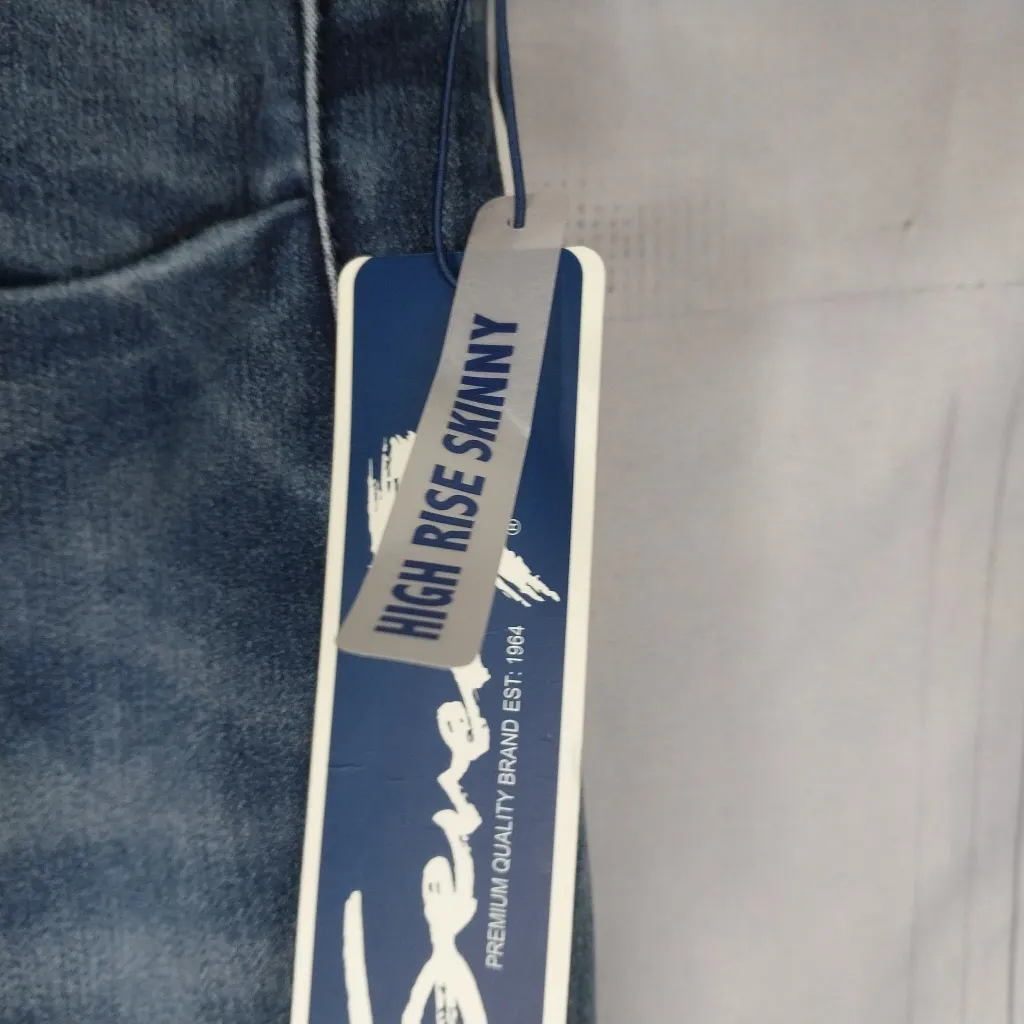 Seven High Rise Skinny Women's Blue Jeans Size 12 NWT - Image 6