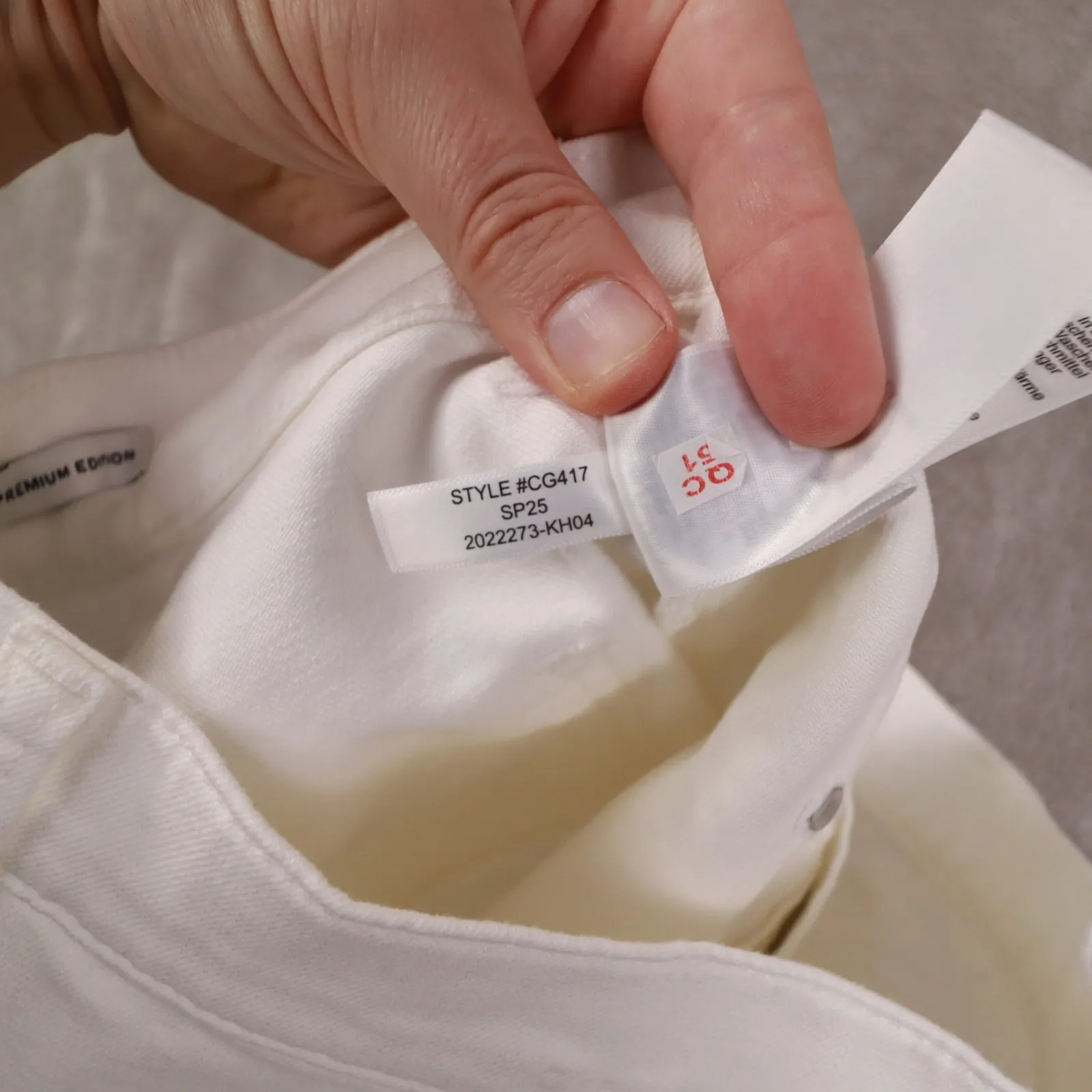 J. Crew White Full Length Slim Wide Leg Denim Jeans Women's 28 CG417 - Image 11