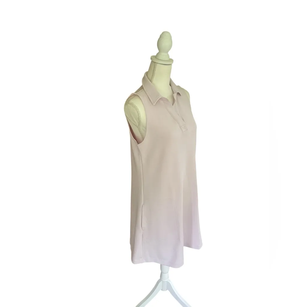 Natural Reflections Soft Haven Sleeveless Polo Dress Soft Lilac Size M - Image 4