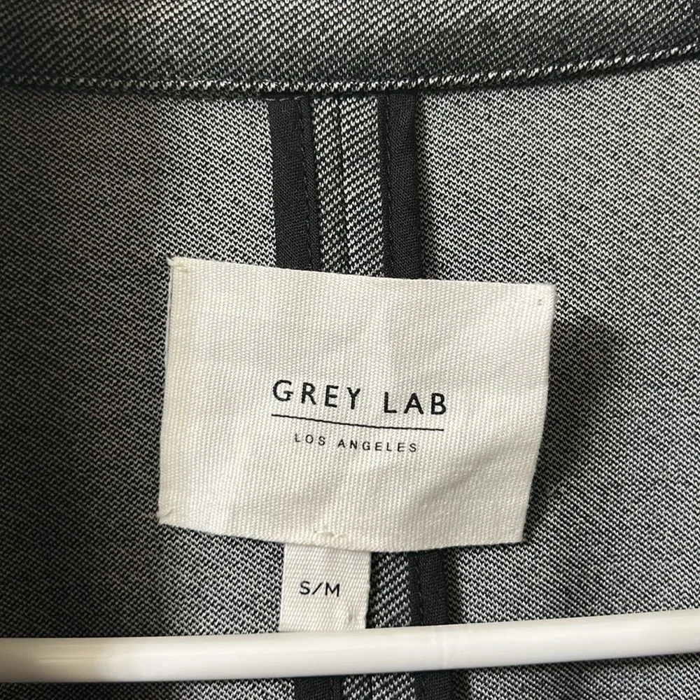 Grey Lab Gray Open Front Oversized Blazer Jacket(Size S/M) Gray - Image 7