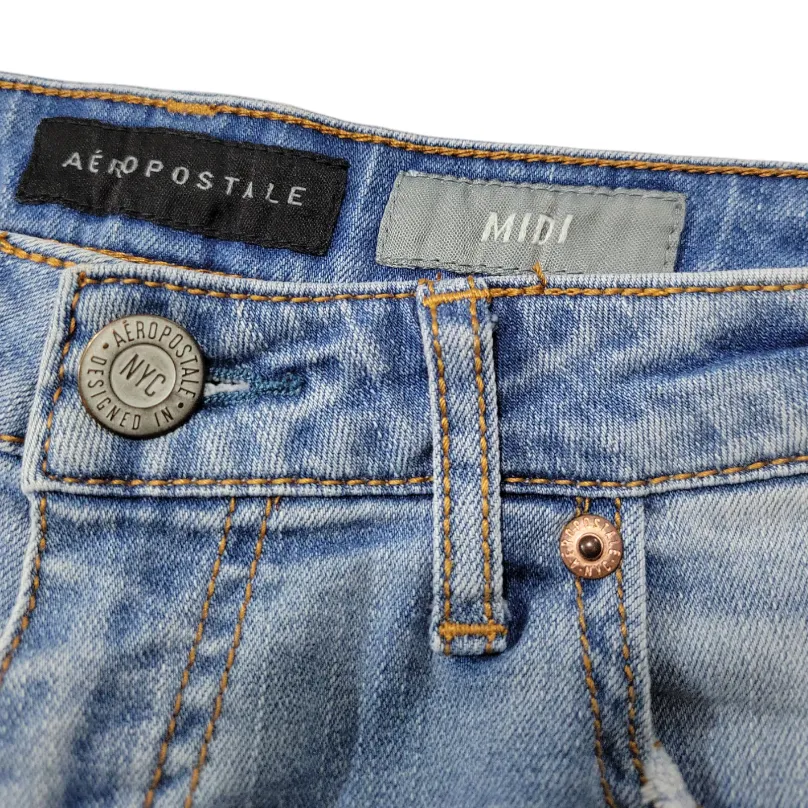 Shorts Size 6 W29" x L3.5" Aéropostale Midi Short Jean Shorts Denim Shorts - Image 5