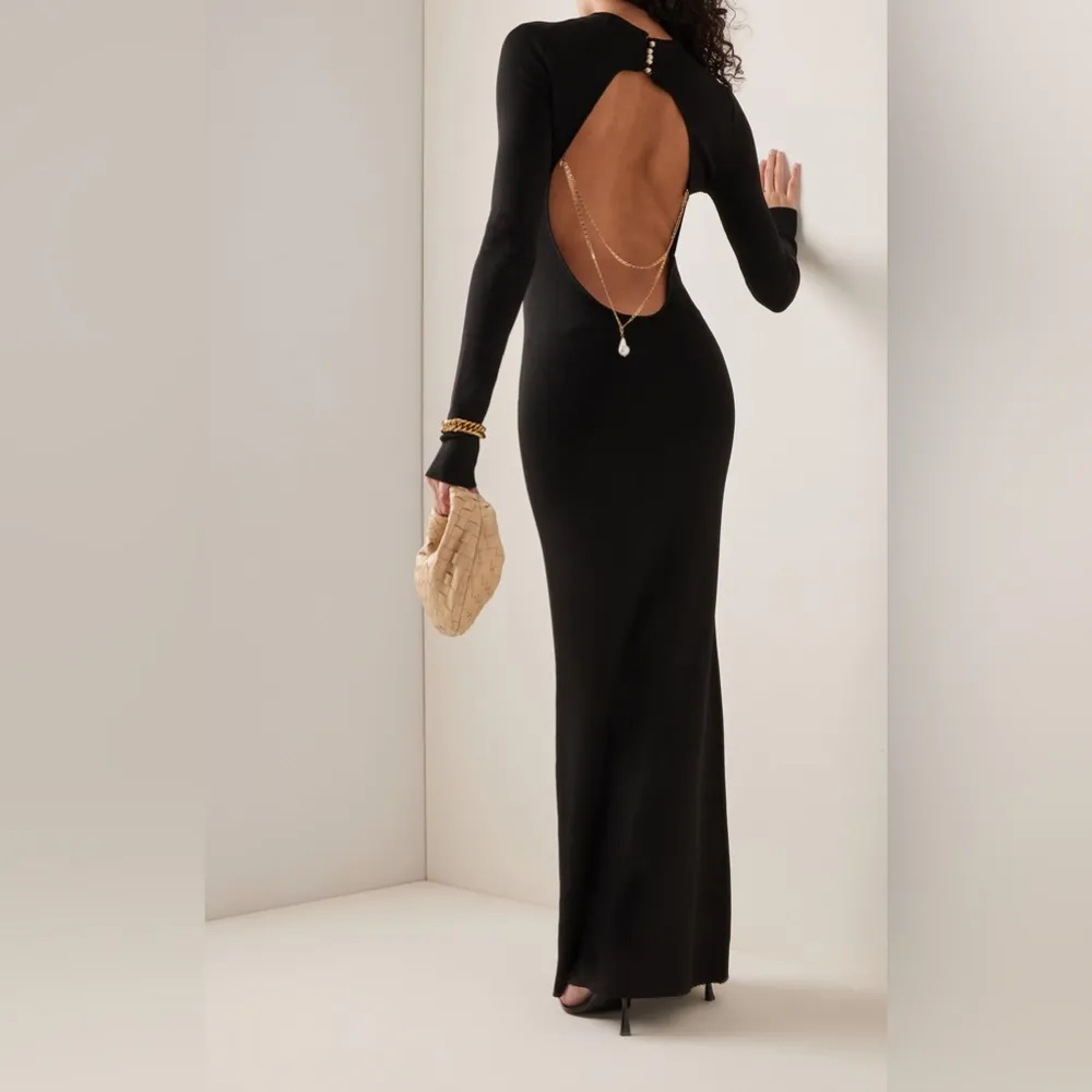 Galvan London x Revolve Athena Pearl Dress in Black, NWT, Size S Black - Image 17