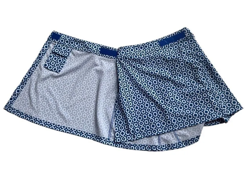 RipSkirt Hawaii Wrap Skirt Blue Dot Beach Swim Coverup Women’s Size Small Resort - Image 3