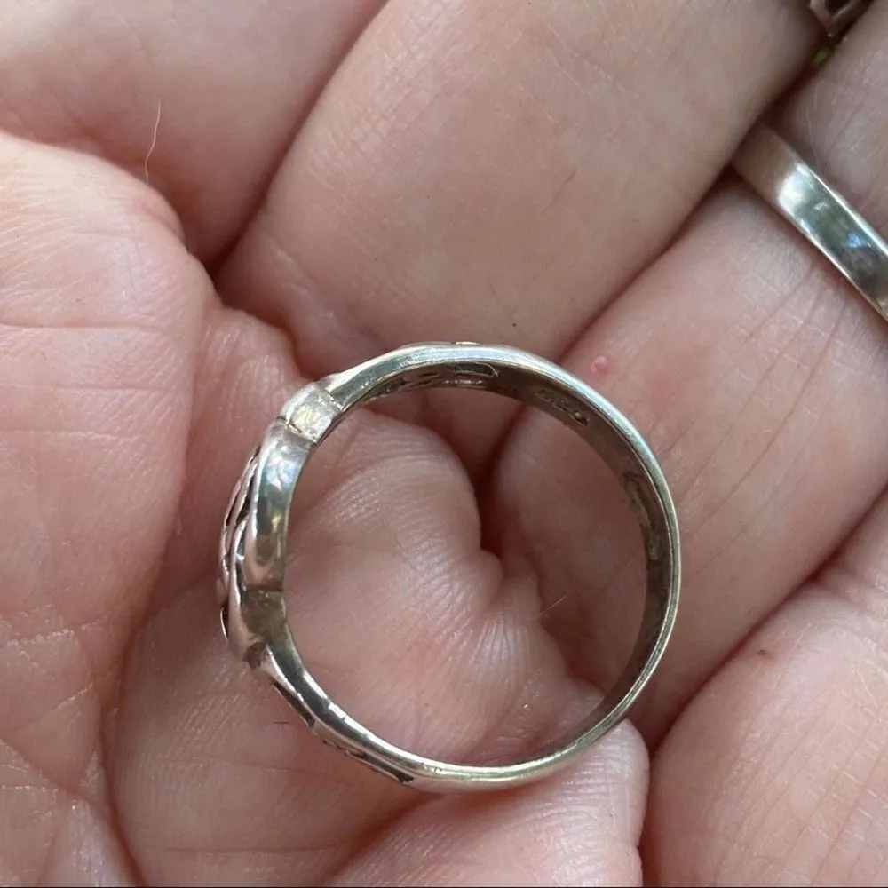 Sterling Silver Celtic Knot Ring Size 7 Silver - Image 4