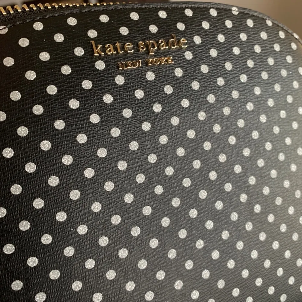 Authentic KATE SPADE leather metallic dots 3 in 1 Crosby/cosmetic/card - Image 8