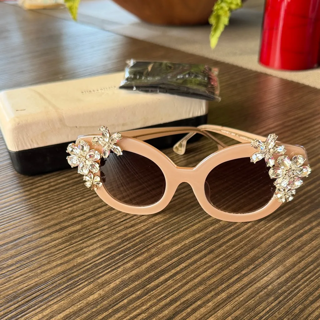 Alice + Olivia Madison Jeweled Sunglasses - Image 2