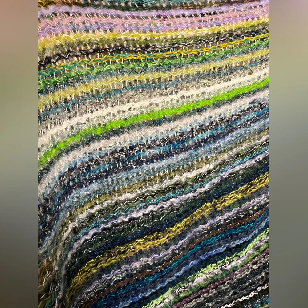 Pinklicious / Hometown Mercantile Boutique NWT Handweaved Fairtrade Yarn Poncho - Image 9