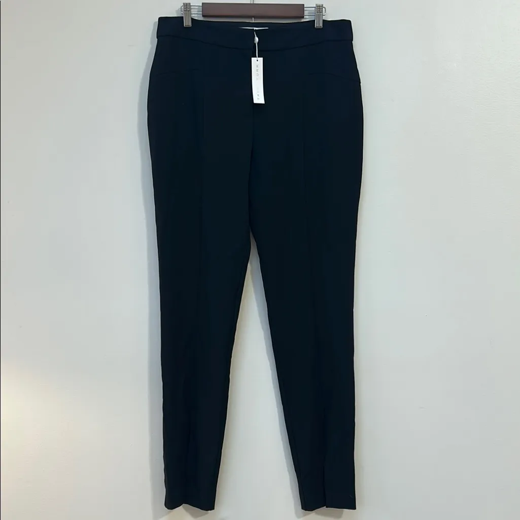Trina‎ Turk Meteor Pant Black Dress Trouser Split Hem Size 12 Office Business - Image 4