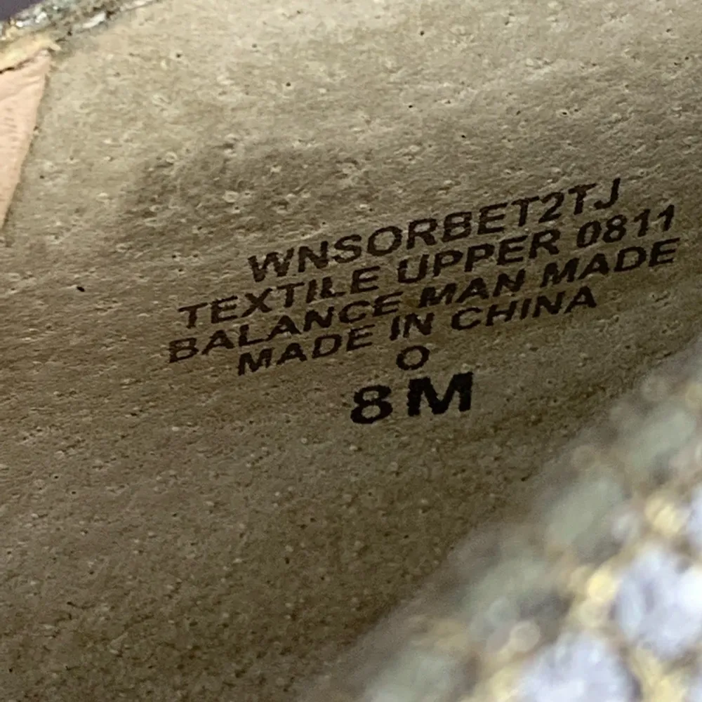 Nine West Golden Silver Glitter Heels Size 8 - Image 8