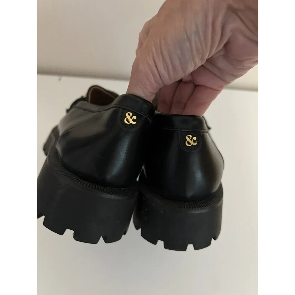 Sam & Libby Chunky Remi Platform Loafer Gold Chain Y2K 90s Style Size 9.5 NEW - Image 3