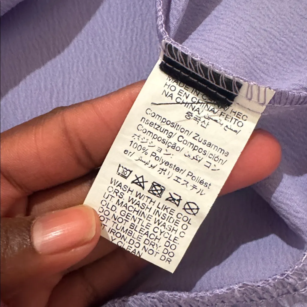 Shein Lavender Purple Dress SIZE L - Image 3