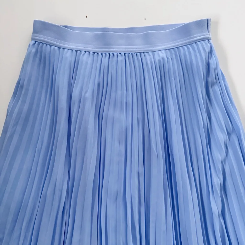 Gentle Fawn for The Jilly Box Pleated Blue Midi Skirt size Medium - Image 3