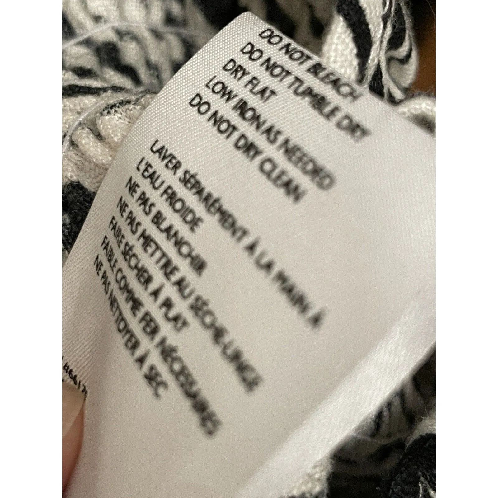 Faithfull The Brand Tani Smocked Linen Blouse Size 8 Zebra Puff‎ Sleeve Ruffle - Image 7