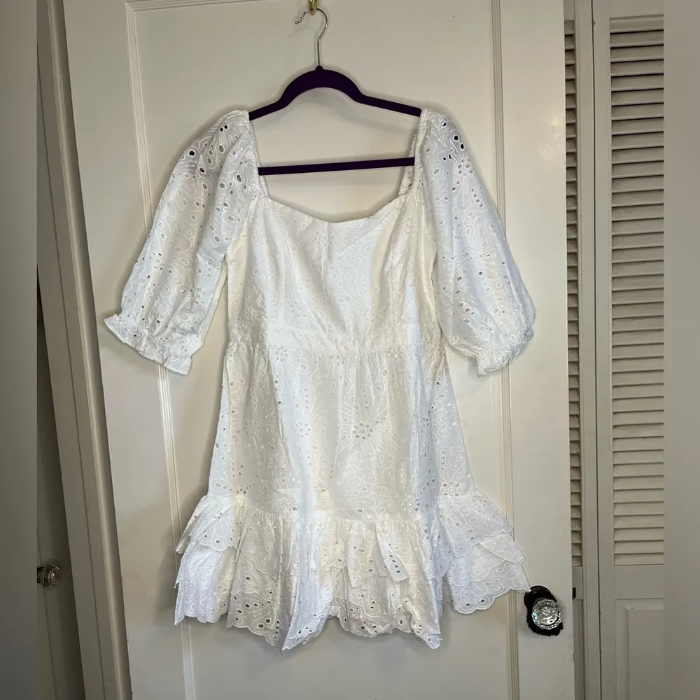 Rachel Parcell puff sleeve mini dress - Image 4