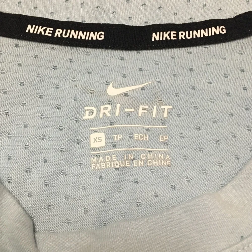 NIKE Women’s Running Dri-Fit Shirt Blue XS - Image 10